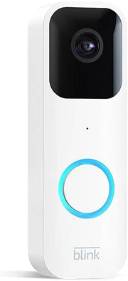 Blink Video Doorbell (newest model), Two-way audio, HD video, motion and chime app alerts and Alexa enabled — wired or wire-free (Black)