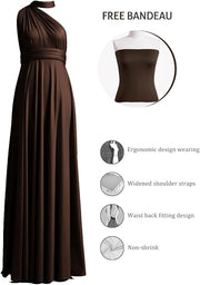 Long Infinity Dresses by 72styles | Plus Size Convertible Bridesmaid Wrap Gown