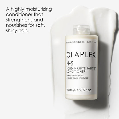 Olaplex No. 5 Bond Maintenance Conditioner, Repairs, Strengthens, & Nourishes All Hair Types, Leaving Hair Feeling Soft & Adds Shine, 8.5 fl oz