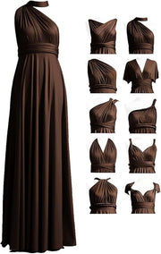 Long Infinity Dresses by 72styles | Plus Size Convertible Bridesmaid Wrap Gown