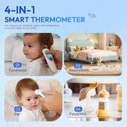 Forehead and Ear Thermometer with Fever Alert, Fast and Reliable Digital Readings, Family-Friendly, FSA/HSA Approved, Simple 2-in-1 Functionality