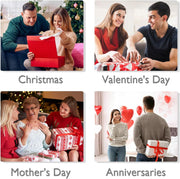 Travel Velvet Jewelry Box with Mirror |Portable Velvet Jewelry Box for Necklaces and Rings