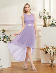 BeryLove Christmas Cocktail Dresses | Elegant Sleeveless Lace Wedding Guest Gowns