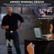 Geekey Multi-tool | Original Key Shaped Pocket Tool | Stainless Steel Keychain Utility Gadget | 16+ Tools | TSA Safe Multitool | Gift for Men, Women, Valentine's, Groomsmen, Birthday, Father