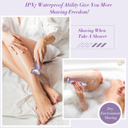 Electric Razor for Women | Rechargeable Electric Shaver for Bikini Line, Legs, Underarms, and Pubic Hair | Cordless Trimmer with Detachable Head | Wet and Dry Use