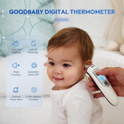 Forehead and Ear Thermometer with Fever Alert, Fast and Reliable Digital Readings, Family-Friendly, FSA/HSA Approved, Simple 2-in-1 Functionality