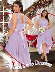 BeryLove Christmas Cocktail Dresses | Elegant Sleeveless Lace Wedding Guest Gowns