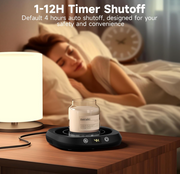 Coffee Mug Warmer - Coffee Cup Warmer for Desk Auto Shut Off, Smart Electric Candle Warmer Beverage Warmer for Coffee, Tea, Water, Milk and Coco, 5 Temperature Settings & 1-12H Timer