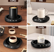 Coffee Mug Warmer - Coffee Cup Warmer for Desk Auto Shut Off, Smart Electric Candle Warmer Beverage Warmer for Coffee, Tea, Water, Milk and Coco, 5 Temperature Settings & 1-12H Timer