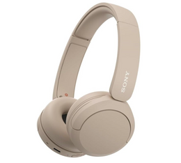 Sony WH-CH520 Wireless Headphones Bluetooth On-Ear Headset with Microphone, Cappuccino